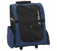 Bleu Chariot pour animaux de compagnie 3 en 1 - CLOUD - Transporteur - Design Bleu 48 x 32 x (57-106) cm Tissu Oxford A2816