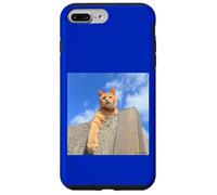 Bleu ciel et thé tigre cat_001 Coque pour iPhone 7 Plus/8 Plus