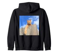 Bleu ciel et thé tigre cat_001 Sweat à Capuche