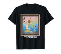 Bleu ciel et thé tigre cat_002 T-Shirt
