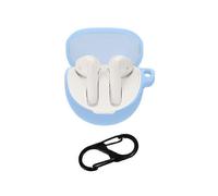 (Bleu ciel) étui de chargement pour écouteurs Oppo Enco Air3 TWS, en silicone avec boucle - Rouge