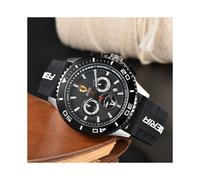 (BLEU CIEL) Montre de sport pour hommes, seconde de course, ruban de chronométrage, blockbuster commercial,