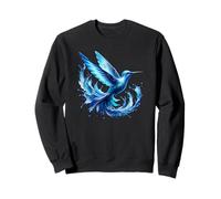 Bleu Colibri Splash Art Nature Lover's Dream Sweatshirt