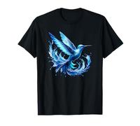 Bleu Colibri Splash Art Nature Lover's Dream T-Shirt