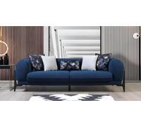 Bleu Coussin Canapé Relax 3 places Designer Club Canapés Lounge Meubles