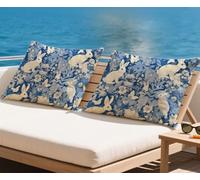 Bleu Coussin Exterieur Impermeable Housse Coussin 60x90 cm Lot de 2 Animal Coussins Couvre automne Décoratives Taie Oreiller Velour Double Face à Motif Pour Taie d'oreiller pour Salon Canapé qq-629