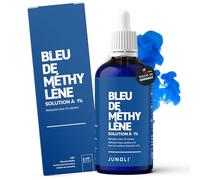 Bleu de méthylène 1% USP de qualité pharmaceutique, 100 ml, sans métaux lourds, qualité testée en laboratoire - Fabriqué en Allemagne par JUNALI