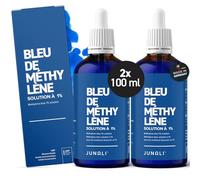 Bleu de méthylène 1% USP de qualité pharmaceutique, 2x 100 ml, sans métaux lourds, qualité testée en laboratoire - Fabriqué en Allemagne par JUNALI