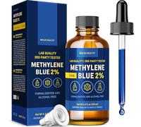 Bleu de méthylène 2 % de qualité pharmaceutique avec pipette 100 ml - Sans formaldéhyde, sans alcool, protégé de la lumière, pureté de laboratoire