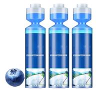 Bleu de pare-brise concentré en bleuet, liquide de concentré de nettoyage d'essuie-glace de pare-brise, nettoyeur à lave-glace pour les taches d'eau et les taches, le film à l'huile (3Pcs)
