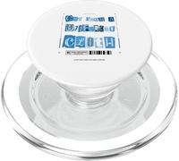Bleu découpé dans un tissu différent WT Blue Graphic PopSockets PopGrip pour MagSafe