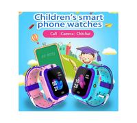 (bleu et rose) Montre intelligente pour enfants SOS Smartwatch pour enfants Carte SIM LBS Localisation