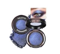 Bleu Fard a Paupiere Paillette, Fard a Paupiere Crème Scintillant Holographique, Longue Durée Waterproof Facile à Blender, Métallique Glitter Fards à Paupières, Maquillage Smoky Eye pour Halloween-13