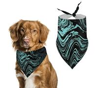 Bleu foncé avec des Formes de Lampe Bandanas pour Chien Triangle Bavoirs pour Chien Mignon Foulard pour Animal de Compagnie Foulard pour Petit, Moyen et Grand Animal de Compagnie