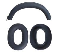 (Bleu foncé) étui de protection en silicone pour casque Sony WH-1000XM6 avec 2 coussinets d'oreillette