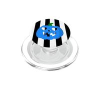 Bleu Halloween Cœur Citrouille Rayé Effrayant Horreur Horreur PopSockets PopGrip pour MagSafe