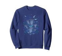 Bleu huîtres Champignons Whimsigoth Art Episodique Dessin Sweatshirt