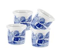 Bleu Italien en Porcelaine 4.5 cm Coquetier, Bleu/Blanc