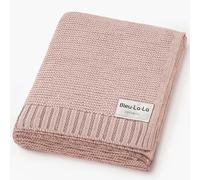 Bleu La La Couverture D'emmaillotage pour Bébé - 100% Coton Biologique pour Filles Et Garçons - Douce Et Chaude pour Berceau, Cadeau pour Nouveau-Nés Et Nourrissons (Rose Pâle)