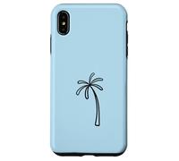 Bleu Layette - Feuilles de Palmiers Chic - Plage Tropicale Coque pour iPhone XS Max