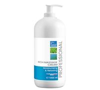bleu & marine Bretania - Crème de Massage Professionnelle avec Vitamine E | Absorption Rapide | Formulation Naturelle | Idéale pour les Massages | Utilisation Professionnelle, Blanc, 1000 ml