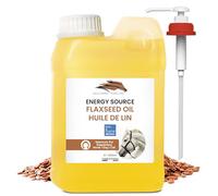 Bleu & Marine Bretania - Huile de Lin 100% Pure, Supplément pour Chevaux, Chiens, Chats | Anti-Inflammatoire, Soins Peau, Pelage, Digestif, 1000 ML Dosage Facile