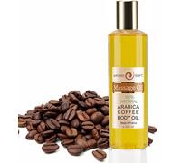 Bleu & Marine Bretania - Huile de Massage Végétale Raisin & Café 200 ml | Anti-Cellulite, Minceur, Hydratante, Prévention Vergetures, Régénérante, Restructurante - Lot de 1