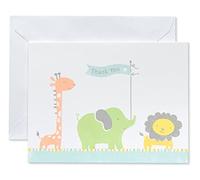 Bleu marine Cartes Cartes de cartes et enveloppes Kraft-style, 50-count Animaux