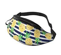 Bleu Marine Rayures Pin Casual Fanny Taille Pack pour Hommes Femmes Réglable Ceinture Taille Sac pour Voyager Randonnée Cyclisme Courir Festival Rave