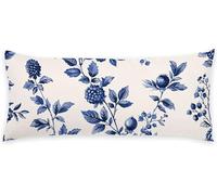 Bleu Marine Taie de Traversin 30x90 cm Usine Taie Oreiller Super Doux Protege Oreiller Corps Housse Coussin de Grossesse, Decoration Maison Housse Traversin, pour Dormeur Latéral Décoration C - 187