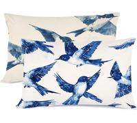 Bleu Marine Taie Oreiller 40 x 80 Oiseau Taie d'oreiller 40x80 Protege Oreiller Rectangulaire Housse de Coussin Super Doux Taies D'oreillers Housse Coussin Decoratif, pour Chambre Lit Decoratif R-310