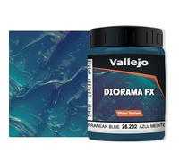 Acrylicos Vallejo Water Effects: Mediterranean Blue 200ml for RPG D&D Miniatures