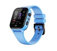(Bleu) Montre connectée pour adulte, téléphone, localisation, SOS, caméra, carte SIM, lampe torche, réveil, montre