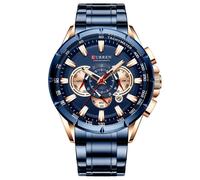 (bleu)Montre Curren 8363