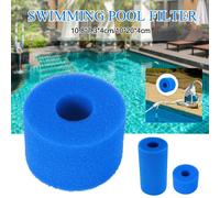 bleu - Mousse de filtre de piscine lavable réutilisable 10.8x4x7.3cm mousse de cartouche d'éponge adaptée à la bulle Jetted SPA pur pour le Type Intex S1