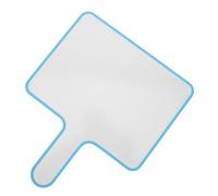 Bleu, Petit Tableau Blanc Effaçable à Sec à Main 10x8 Pouces | Plastique et Métal, Double Face, Surface Lisse sans Reflet, pour t Vote