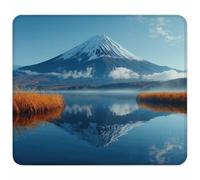 Bleu Petit Tapis de Souris 200x180mm avec Base en Caoutchouc Antidérapant et Imperméable, Gaming Tapis de Souris pour Femmes, Hommes, Ordinateurs Portables sans Fil, Cadeau Homme, Montagne T-1310