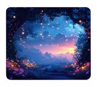 Bleu Petit Tapis de Souris 250x200mm avec Base en Caoutchouc Antidérapant et Imperméable, Gaming Tapis de Souris pour Femmes, Hommes, Ordinateurs Portables sans Fil, Cadeau Homme, Paysage V-2603