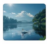 Bleu Petit Tapis de Souris 270x220mm avec Base en Caoutchouc Antidérapant et Imperméable, Gaming Tapis de Souris pour Femmes, Hommes, Ordinateurs Portables sans Fil, Cadeau Homme, Paysage 5-7997