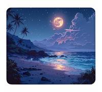 Bleu Petit Tapis de Souris 300x250mm avec Base en Caoutchouc Antidérapant et Imperméable, Gaming Tapis de Souris pour Femmes, Hommes, Ordinateurs Portables sans Fil, Cadeau Homme, Paysage 8-4163