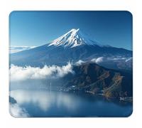 Bleu Petit Tapis de Souris 340x280mm avec Base en Caoutchouc Antidérapant et Imperméable, Gaming Tapis de Souris pour Femmes, Hommes, Ordinateurs Portables sans Fil, Cadeau Homme, Paysage 6-6135