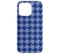 Bleu Pied-de-Poule Preppy Esthétique Classique Girly Fashion Coque pour iPhone 15 Pro Max