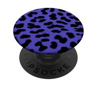 Bleu Rockabilly Punk Rock n Roll Motif léopard PopSockets PopGrip Adhésif