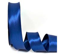 Bleu royal Byetsa satiné Fold 30 mm Biais sur un rouleau de 25 m