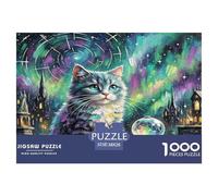 Bleu Russe 1000 Pièces Animaux Puzzle Défi Jouet Jeu Impossible Décoration D'intérieur Et Enfants À Partir De 14+ Ans Art Mural Cadeau 38x26cm/1000pcs