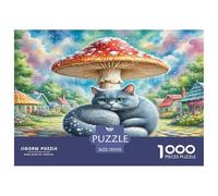 Bleu Russe 1000 Pièces Animaux Puzzle Défi Jouet Jeu Impossible Décoration D'intérieur Et Enfants À Partir De 14+ Ans Art Mural Cadeau 70x50cm/1000pcs