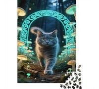 Bleu Russe Puzzle 1000 Pcs comme Un rêve Scene Puzzle en Bois Jeu Éduchatif Défi Jouets Décoration Moderne Adultes Et Enfants À Partir De 14 Ans 1000pcs (75x50cm)