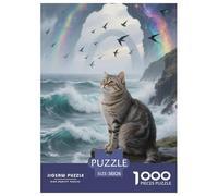 Bleu Russe Puzzle 1000 Pièces Cadeau Unique Jeu Éducatif Challenge Toy À De Qualité Supérieure Peinture Art pour Adultes Enfants 38x26cm/1000pcs