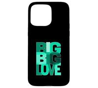 Bleu Sarcelle Clair Aqua Big-Big-Love Bleu Sarcelle Clair Aqua Graphic Coque pour iPhone 15 Pro Max