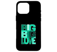 Bleu Sarcelle Clair Aqua Big-Big-Love Bleu Sarcelle Clair Aqua Graphic Coque pour iPhone 16 Pro Max